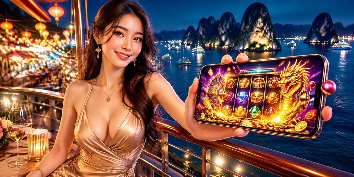 Chợ đêm Hạ Long nhộn nhịp với người chơi slot game trên điện thoại