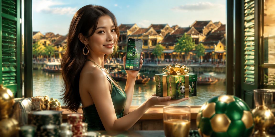 Người dùng Hội An thực hiện giao dịch nạp tiền trực tuyến qua điện thoại tại quán cà phê